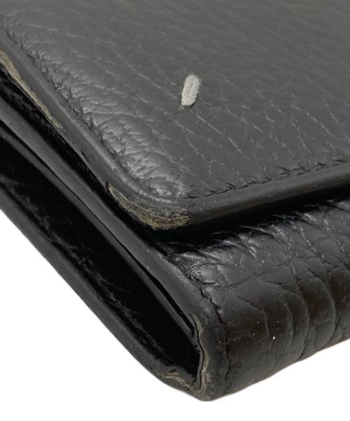 Maison Margiela（メゾンマルジェラ）Maison Margiela (メゾンマルジェラ) 4ステッチ 三つ折り ウォレット/Wallet ブラックの古着・服飾アイテム