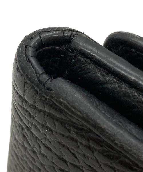 Maison Margiela（メゾンマルジェラ）Maison Margiela (メゾンマルジェラ) 4ステッチ 三つ折り ウォレット/Wallet ブラックの古着・服飾アイテム