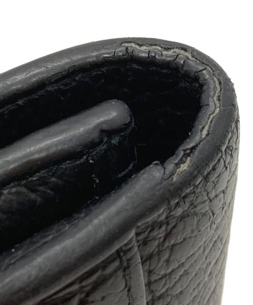 Maison Margiela（メゾンマルジェラ）Maison Margiela (メゾンマルジェラ) 4ステッチ 三つ折り ウォレット/Wallet ブラックの古着・服飾アイテム