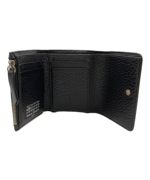 Maison Margiela（メゾンマルジェラ）Maison Margiela (メゾンマルジェラ) 4ステッチ 三つ折り ウォレット/Wallet ブラックの古着・服飾アイテム