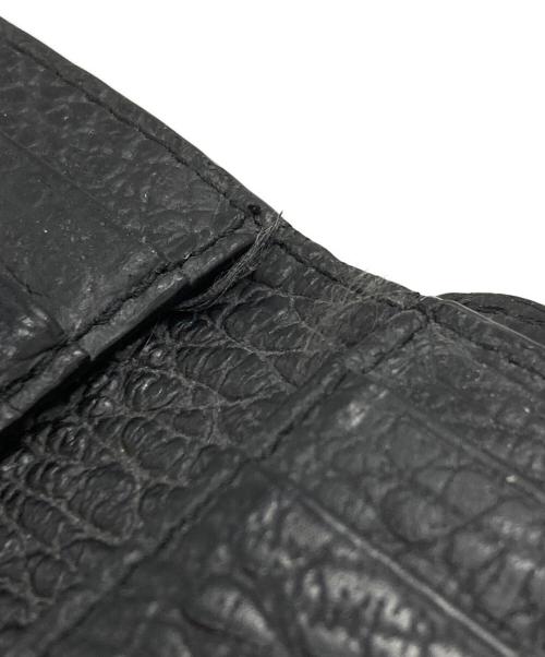 Maison Margiela（メゾンマルジェラ）Maison Margiela (メゾンマルジェラ) 4ステッチ 三つ折り ウォレット/Wallet ブラックの古着・服飾アイテム