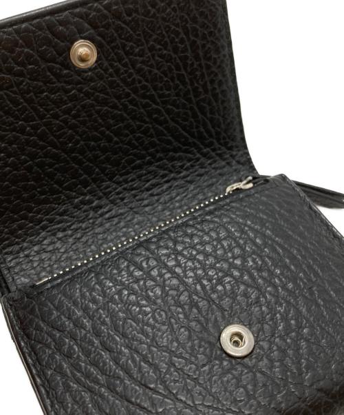 Maison Margiela（メゾンマルジェラ）Maison Margiela (メゾンマルジェラ) 4ステッチ 三つ折り ウォレット/Wallet ブラックの古着・服飾アイテム