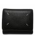 Maison Margiela（メゾンマルジェラ）の古着「4ステッチ 三つ折り ウォレット/Wallet」｜ブラック