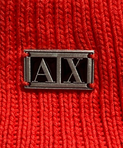 ARMANI EXCHANGE（アルマーニ エクスチェンジ）ARMANI EXCHANGE (アルマーニ エクスチェンジ) サイドジップニット/Side-zip knit top レッド サイズ:Ｌの古着・服飾アイテム