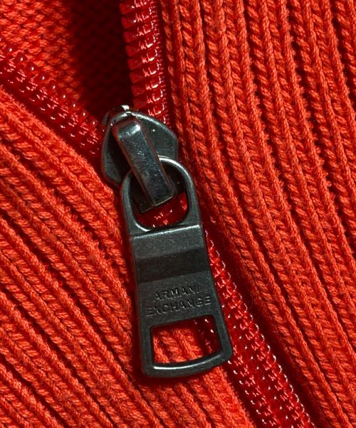 ARMANI EXCHANGE（アルマーニ エクスチェンジ）ARMANI EXCHANGE (アルマーニ エクスチェンジ) サイドジップニット/Side-zip knit top レッド サイズ:Ｌの古着・服飾アイテム