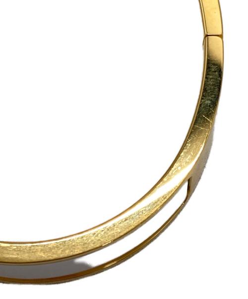 HERMES（エルメス）HERMES (エルメス) クリックHエナメルブレスレット/Hermès Clic H enamel bracelet ゴールド×ホワイト サイズ:PMの古着・服飾アイテム