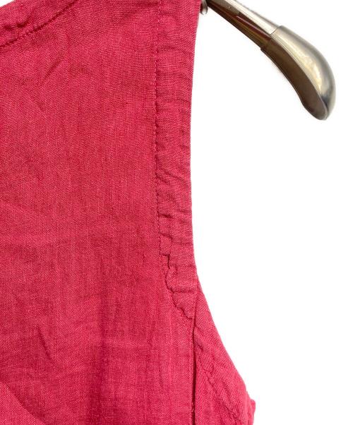 nest Robe（ネストローブ）nest Robe (ネストローブ) リネンワンピース レッド サイズ:Freeの古着・服飾アイテム