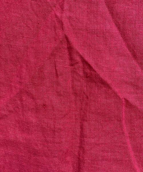 nest Robe（ネストローブ）nest Robe (ネストローブ) リネンワンピース レッド サイズ:Freeの古着・服飾アイテム