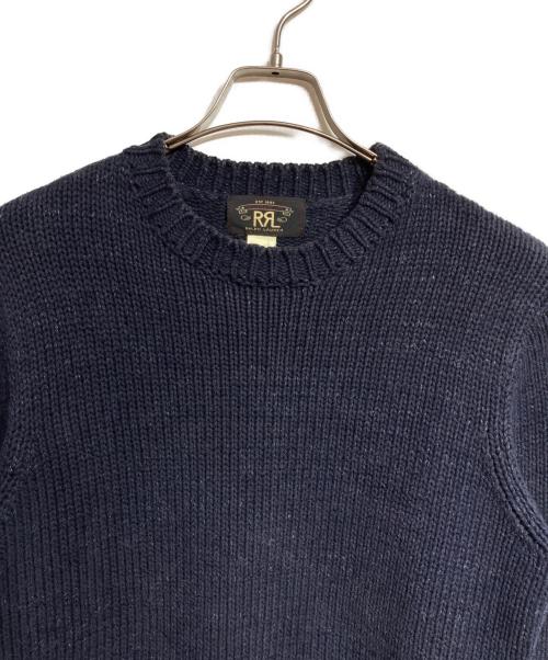 RRL（ダブルアールエル）RRL (ダブルアールエル) コットンニット/ cotton knit ネイビー サイズ:Sの古着・服飾アイテム