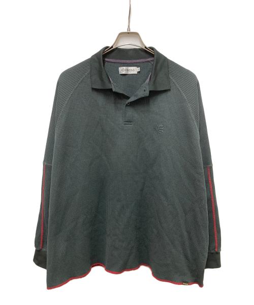 EVISEN（エビセン）EVISEN (エビセン) THERMAL POLO SHIRT ブラック サイズ:Lの古着・服飾アイテム