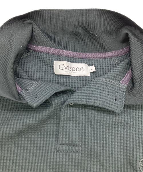 EVISEN（エビセン）EVISEN (エビセン) THERMAL POLO SHIRT ブラック サイズ:Lの古着・服飾アイテム