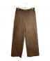 Y's（ワイズ）の古着「HBTコットンワイドパンツ/HBT Cotton Wide-Leg Pants」｜ブラウン