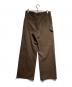Y's (ワイズ) HBTコットンワイドパンツ/HBT Cotton Wide-Leg Pants ブラウン サイズ:3：20000円