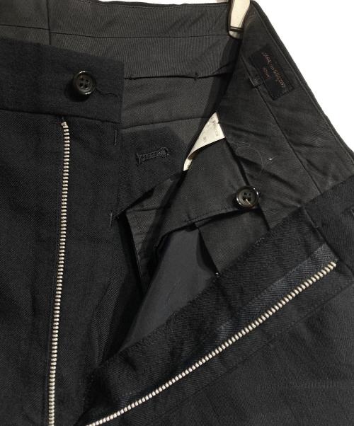 COMME des GARCONS HOMME（コムデギャルソン オム）COMME des GARCONS HOMME (コムデギャルソン オム) 2タックウールフラノスラックス/Two-Tuck Wool Flannel Trousers ブラック サイズ:Mの古着・服飾アイテム