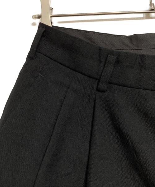 COMME des GARCONS HOMME（コムデギャルソン オム）COMME des GARCONS HOMME (コムデギャルソン オム) 2タックウールフラノスラックス/Two-Tuck Wool Flannel Trousers ブラック サイズ:Mの古着・服飾アイテム