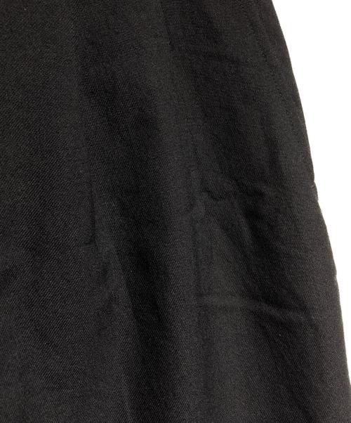 COMME des GARCONS HOMME（コムデギャルソン オム）COMME des GARCONS HOMME (コムデギャルソン オム) 2タックウールフラノスラックス/Two-Tuck Wool Flannel Trousers ブラック サイズ:Mの古着・服飾アイテム