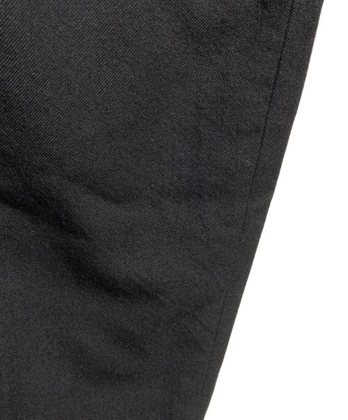 COMME des GARCONS HOMME（コムデギャルソン オム）COMME des GARCONS HOMME (コムデギャルソン オム) 2タックウールフラノスラックス/Two-Tuck Wool Flannel Trousers ブラック サイズ:Mの古着・服飾アイテム