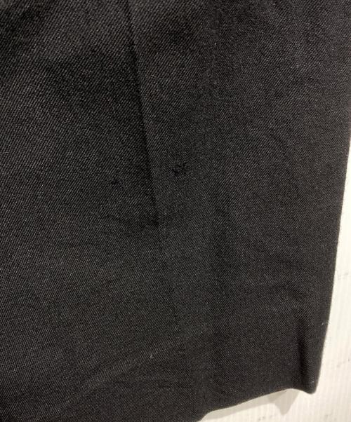 COMME des GARCONS HOMME（コムデギャルソン オム）COMME des GARCONS HOMME (コムデギャルソン オム) 2タックウールフラノスラックス/Two-Tuck Wool Flannel Trousers ブラック サイズ:Mの古着・服飾アイテム