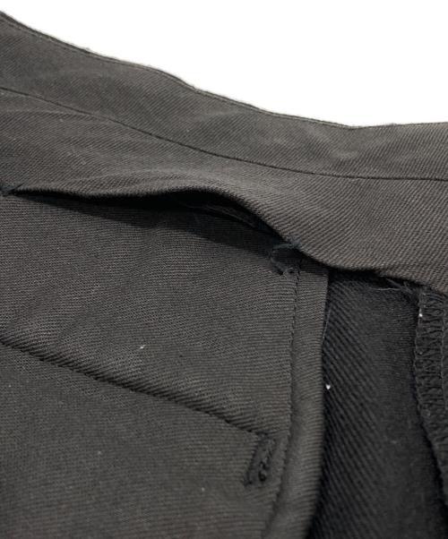 COMME des GARCONS HOMME（コムデギャルソン オム）COMME des GARCONS HOMME (コムデギャルソン オム) 2タックウールフラノスラックス/Two-Tuck Wool Flannel Trousers ブラック サイズ:Mの古着・服飾アイテム