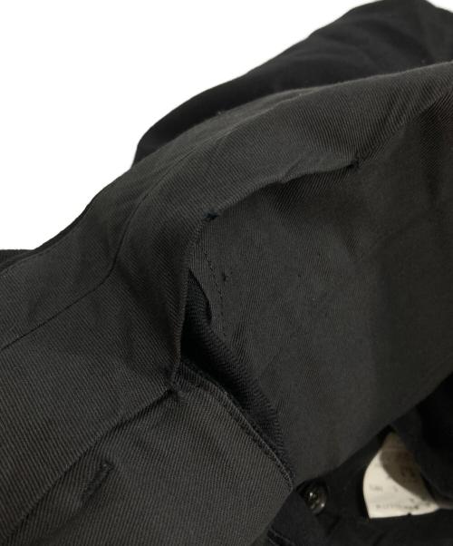COMME des GARCONS HOMME（コムデギャルソン オム）COMME des GARCONS HOMME (コムデギャルソン オム) 2タックウールフラノスラックス/Two-Tuck Wool Flannel Trousers ブラック サイズ:Mの古着・服飾アイテム