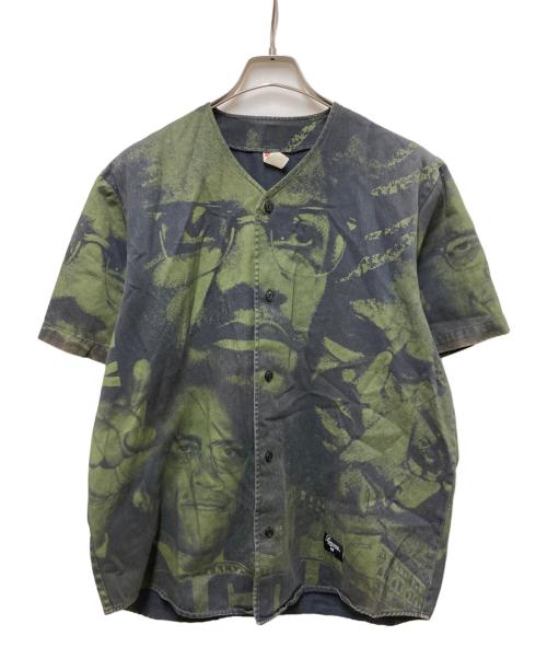 SUPREME（シュプリーム）Supreme (シュプリーム) Malcolm X Baseball Jersey グリーン サイズ:Mの古着・服飾アイテム