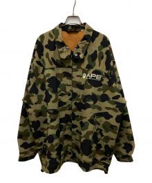 A BATHING APE（アベイシングエイプ）の古着「1stカモレインジャケット」｜グリーン