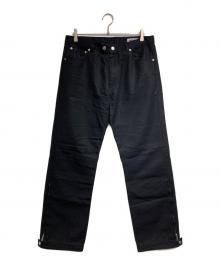 HOPE（ホープ）の古着「コットンリネンキャンバスジップパンツ/Cotton linen canvas zip pants」｜ブラック