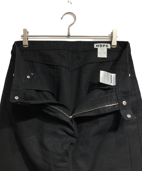 HOPE（ホープ）HOPE (ホープ) コットンリネンキャンバスジップパンツ/Cotton linen canvas zip pants ブラック サイズ:50の古着・服飾アイテム