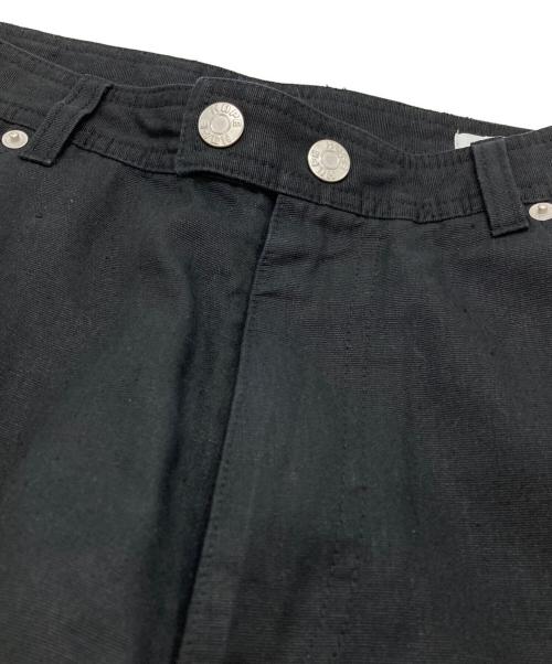 HOPE（ホープ）HOPE (ホープ) コットンリネンキャンバスジップパンツ/Cotton linen canvas zip pants ブラック サイズ:50の古着・服飾アイテム