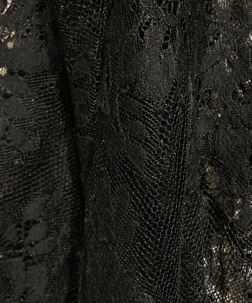 Ameri VINTAGE（アメリヴィンテージ）Ameri VINTAGE (アメリヴィンテージ) 2WAY LACE RAFFLE BLOUSE/レースラッフルブラウス ブラック サイズ:Fの古着・服飾アイテム