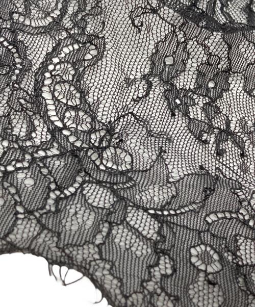 Ameri VINTAGE（アメリヴィンテージ）Ameri VINTAGE (アメリヴィンテージ) 2WAY LACE RAFFLE BLOUSE/レースラッフルブラウス ブラック サイズ:Fの古着・服飾アイテム