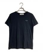 PLAY COMME des GARCONSプレイコムデギャルソン）の古着「ハートロゴTEE/Heart logo Tee」｜ブラック