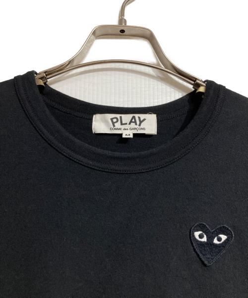 PLAY COMME des GARCONS（プレイコムデギャルソン）PLAY COMME des GARCONS (プレイコムデギャルソン) ハートロゴTEE/Heart logo Tee ブラック サイズ:Mの古着・服飾アイテム