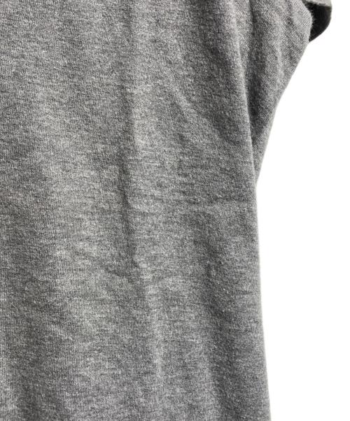NUMBER (N)INE（ナンバーナイン）NUMBER (N)INE (ナンバーナイン) レース編み込みVネックカットソー グレー サイズ:2の古着・服飾アイテム