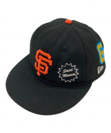 SAINT MICHAEL×New Era（セントマイケル×ニューエラ）の古着「9FIFTY チームロゴ 6パネルキャップ/Cap」｜ブラック