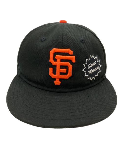 SAINT MICHAEL（セントマイケル）SAINT MICHAEL (セントマイケル) New Era (ニューエラ) 9FIFTY チームロゴ 6パネルキャップ/Cap ブラックの古着・服飾アイテム