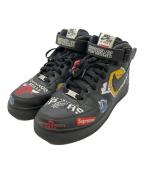 NIKE×SUPREME×NBAナイキ×シュプリーム×エヌビーエー）の古着「Air Force 1 Mid '07 "Black"」｜ブラック