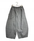 UZUIROウズイロ）の古着「刺し子バルーンワイドパンツ/Balloon wide pants」｜ブラック