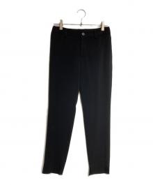 ISSEY MIYAKE（イッセイミヤケ）の古着「ストレートスリットパンツ/Straight slit pants」｜ブラック