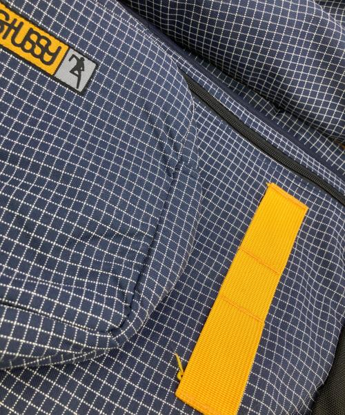 stussy（ステューシー）stussy (ステューシー) 90s ギミックショルダーバッグ ネイビー×イエローの古着・服飾アイテム