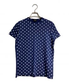 tricot COMME des GARCONS（トリココムデギャルソン）の古着「ポルカドットウールTシャツ/Polka dot wool T-shirt」｜ネイビー