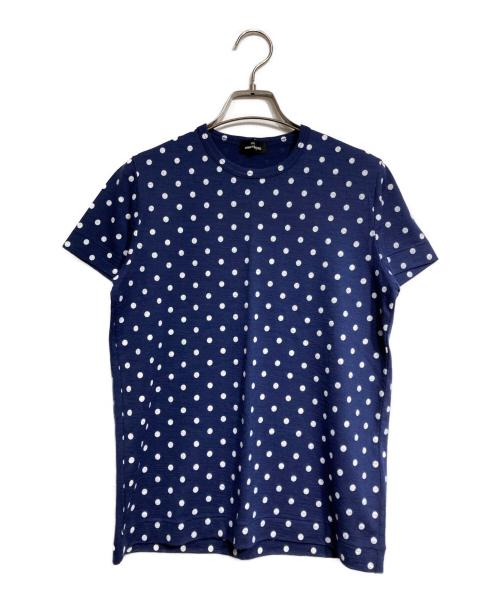 tricot COMME des GARCONS（トリココムデギャルソン）tricot COMME des GARCONS (トリココムデギャルソン) ポルカドットウールTシャツ/Polka dot wool T-shirt ネイビー サイズ:－の古着・服飾アイテム