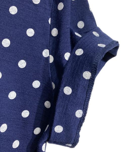 tricot COMME des GARCONS（トリココムデギャルソン）tricot COMME des GARCONS (トリココムデギャルソン) ポルカドットウールTシャツ/Polka dot wool T-shirt ネイビー サイズ:－の古着・服飾アイテム