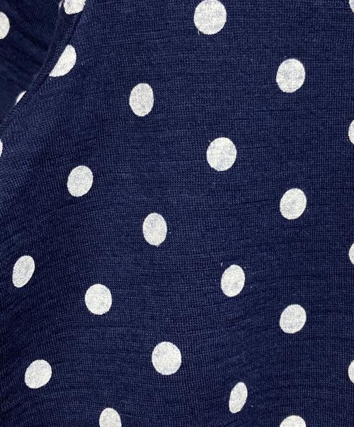 tricot COMME des GARCONS（トリココムデギャルソン）tricot COMME des GARCONS (トリココムデギャルソン) ポルカドットウールTシャツ/Polka dot wool T-shirt ネイビー サイズ:－の古着・服飾アイテム