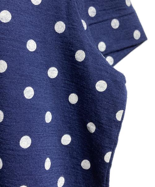 tricot COMME des GARCONS（トリココムデギャルソン）tricot COMME des GARCONS (トリココムデギャルソン) ポルカドットウールTシャツ/Polka dot wool T-shirt ネイビー サイズ:－の古着・服飾アイテム