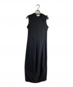 COMME des GARCONSコムデギャルソン）の古着「ポリエステルバルーンノースリーブドレス/Polyester balloon sleeveless dress」｜ブラック
