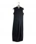 COMME des GARCONS（コムデギャルソン）の古着「ポリエステルバルーンノースリーブドレス/Polyester balloon sleeveless dress」｜ブラック