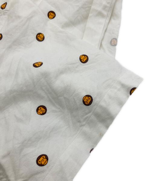 A BATHING APE（アベイシングエイプ）A BATHING APE (アベイシングエイプ) マイロプリント半袖シャツ ホワイト サイズ:Lの古着・服飾アイテム