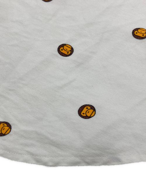 A BATHING APE（アベイシングエイプ）A BATHING APE (アベイシングエイプ) マイロプリント半袖シャツ ホワイト サイズ:Lの古着・服飾アイテム