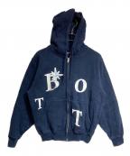 BoTTボット）の古着「スキャタードBロゴジップフーディ/Scattered B Logo Zip Hoodie」｜ネイビー